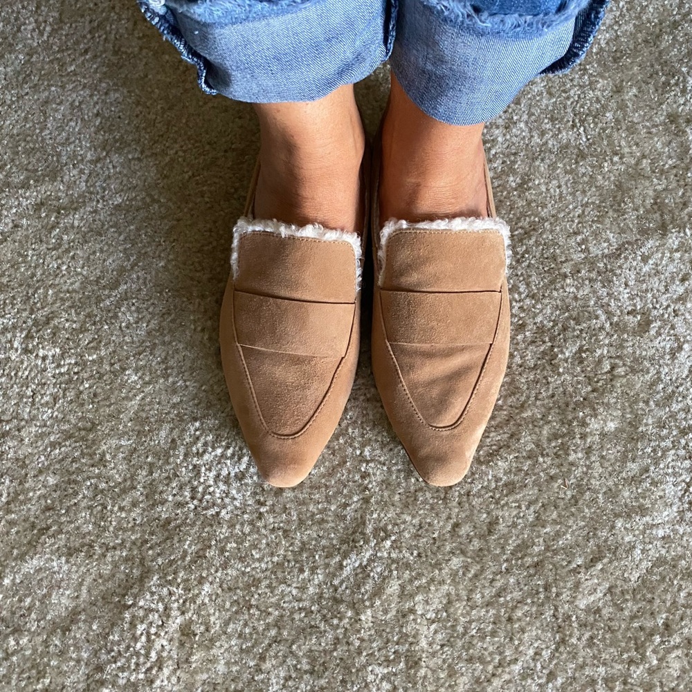 Fleece lined Sole Society flats SZ 5.5